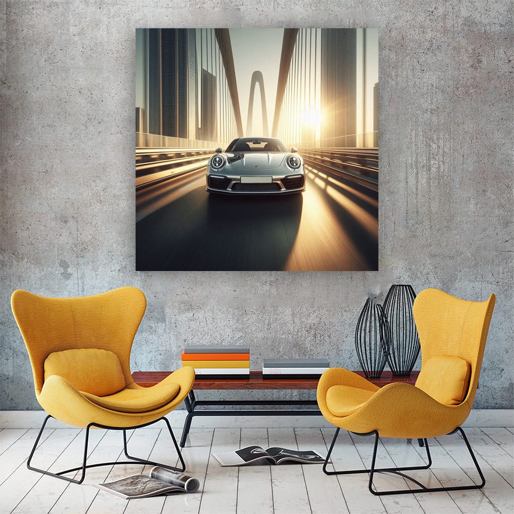 Porsche 911 Turbo S on Bridge - Ultimate Power and Precision