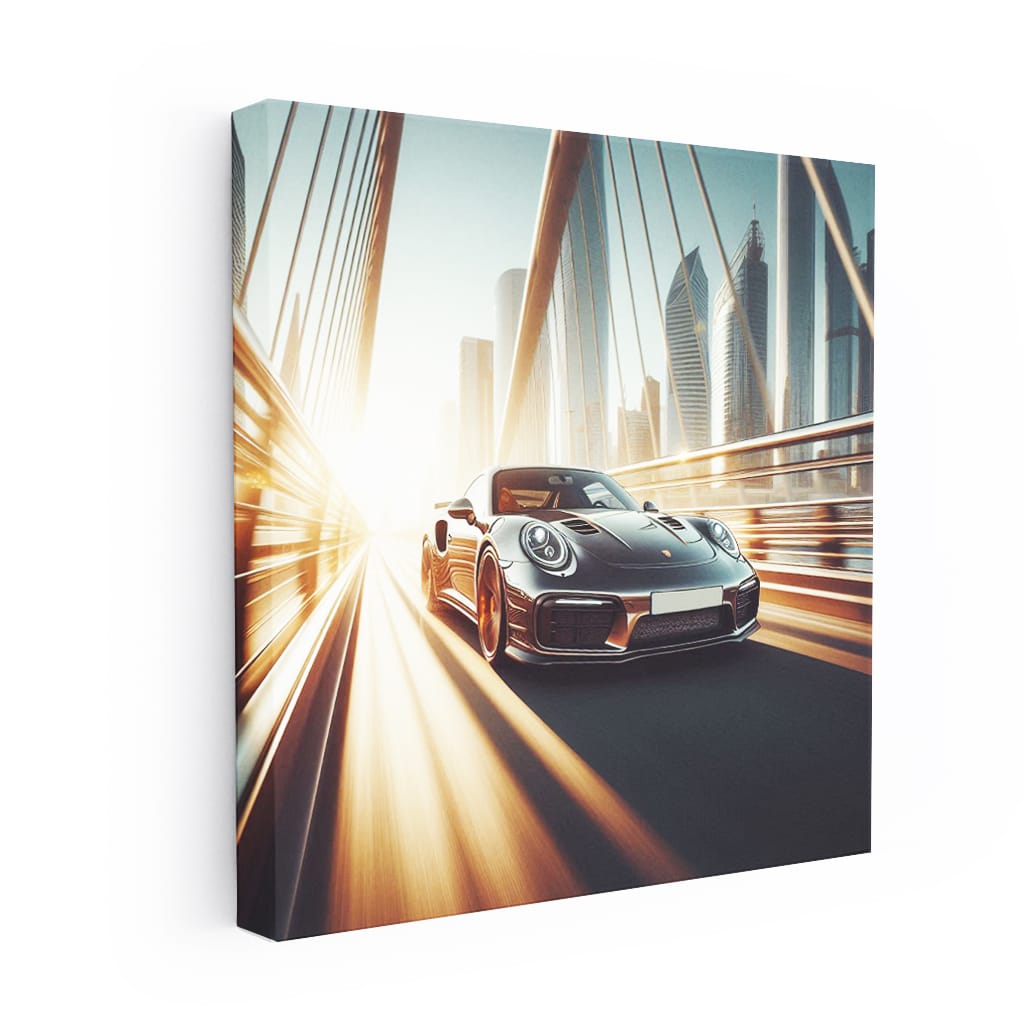 Porsche 911 Turbo S Bridge Wall Art