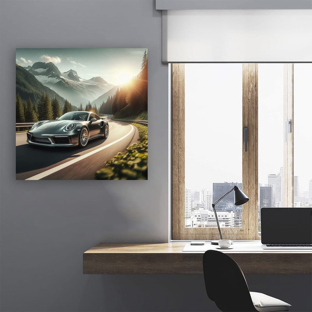 Porsche 911 Turbo S Mounta Wall Art