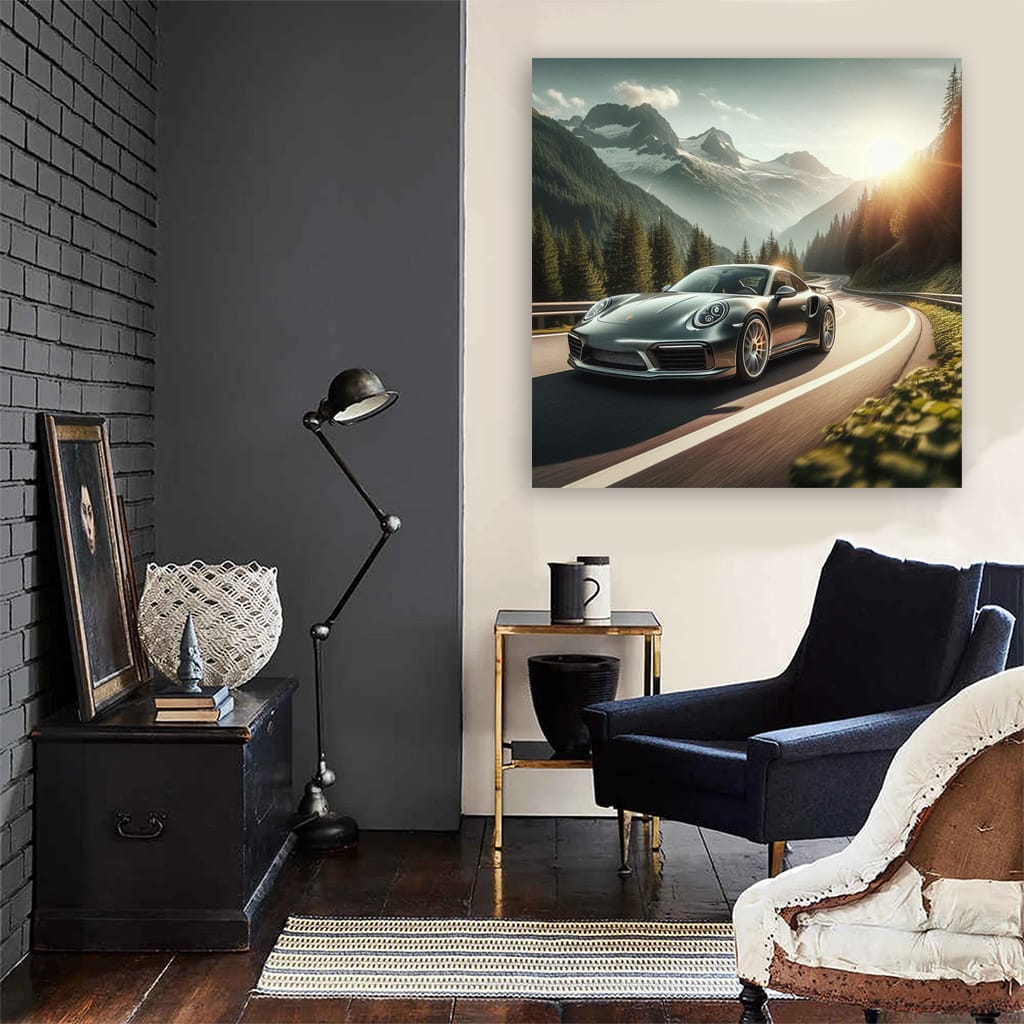 Porsche 911 Turbo S Mounta Wall Art