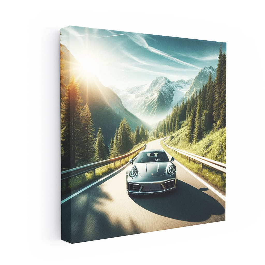 Porsche 911 Turbo S Mountain Wall Art