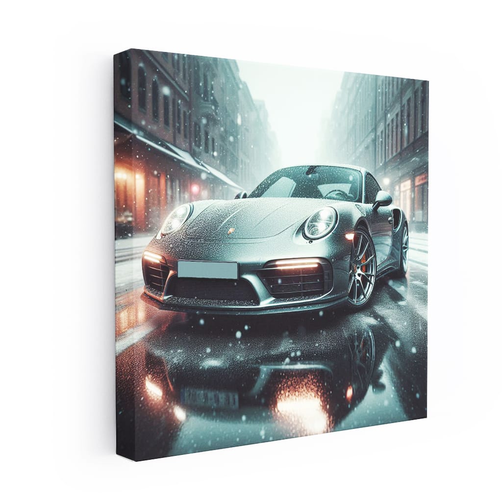 Porsche 911 Turbo S Snowfa Wall Art