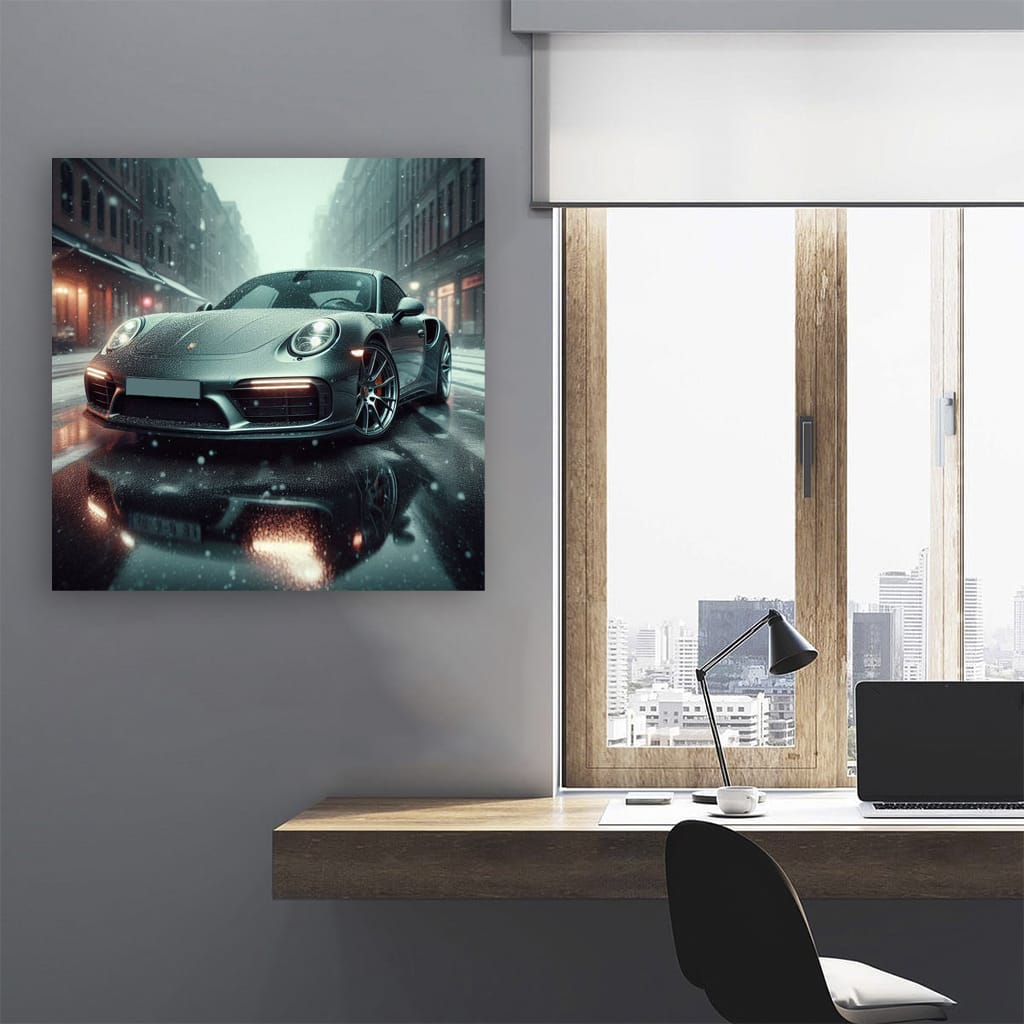 Porsche 911 Turbo S Snowfa Wall Art