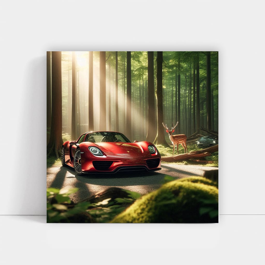 Porsche 918 Spyder in Forest - Luxury and Performance