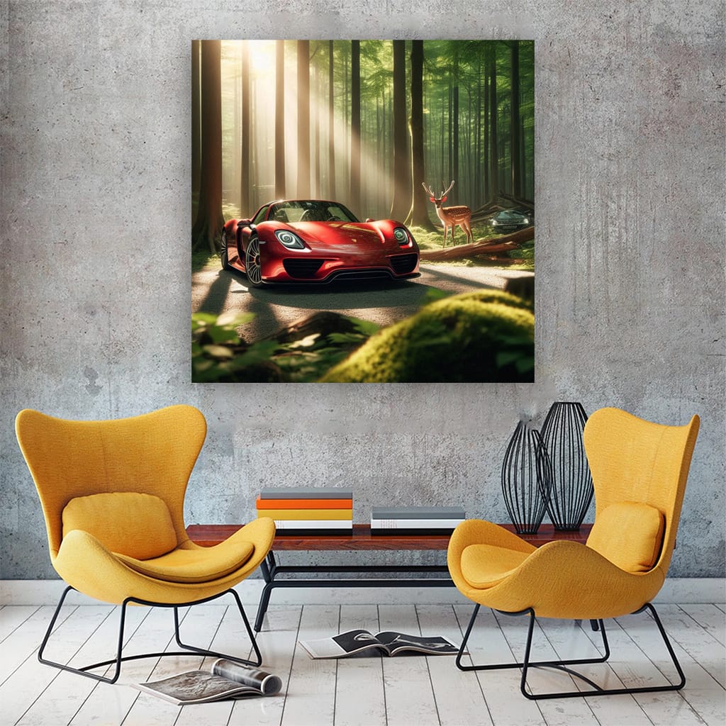 Porsche 918 Spyder in Forest - Luxury and Performance