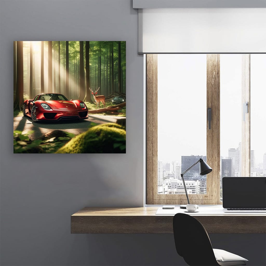 Porsche 918 Spyder in Forest - Luxury and Performance