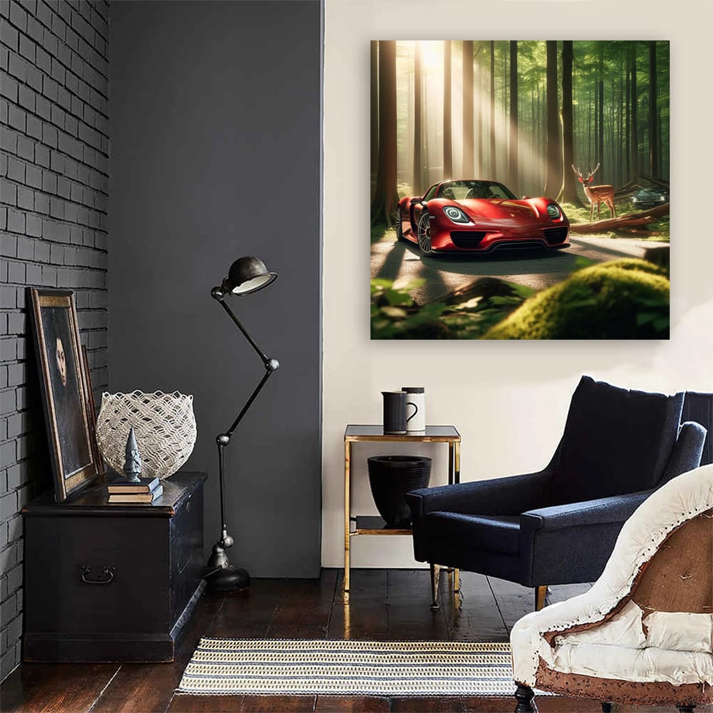 Porsche 918 Spyder in Forest - Luxury and Performance