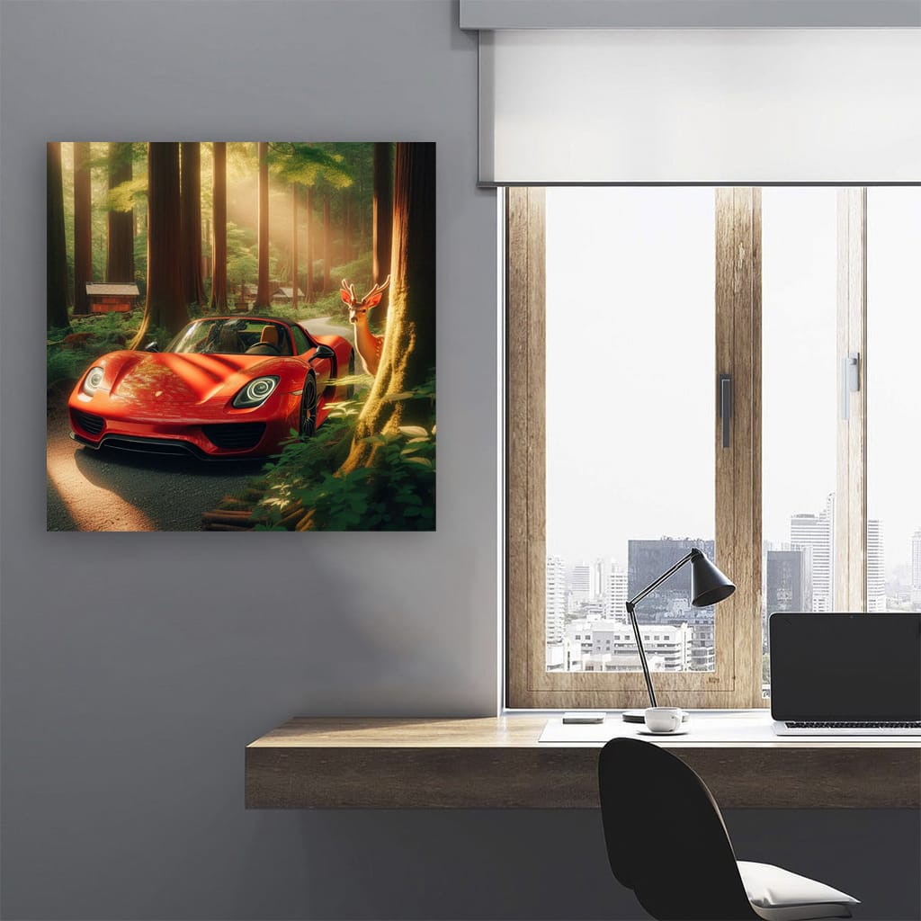 Porsche 918 Spyder in Forest - Unleash Power of Innovation