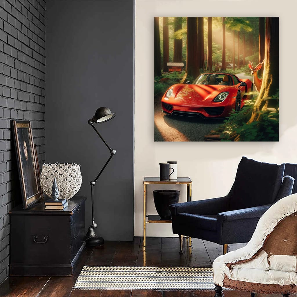 Porsche 918 Spyder in Forest - Unleash Power of Innovation