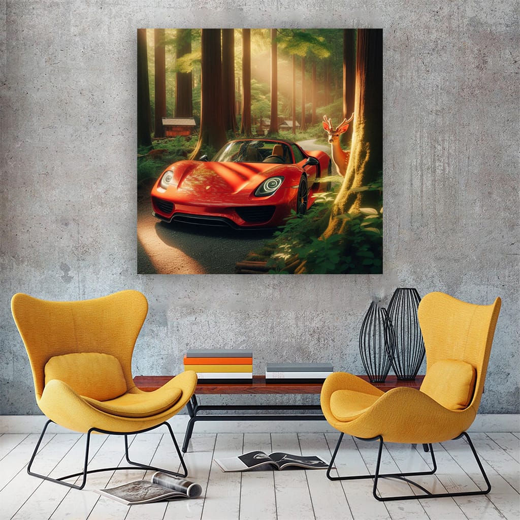 Porsche 918 Spyder in Forest - Unleash Power of Innovation