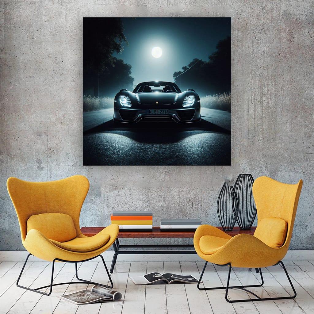 Porsche 918 Spyder Nig Wall Art