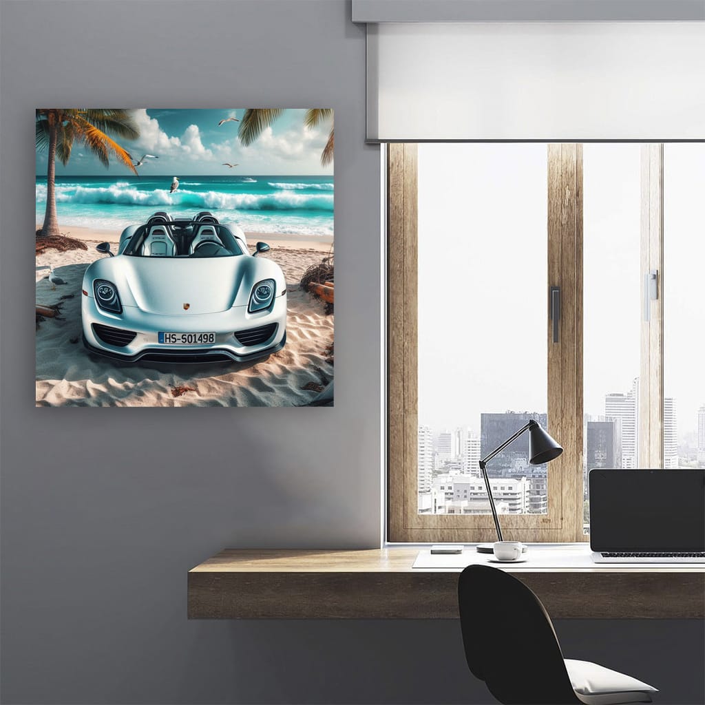 Porsche 918 Spyder Thrills on Beach - Speed Meets Elegance