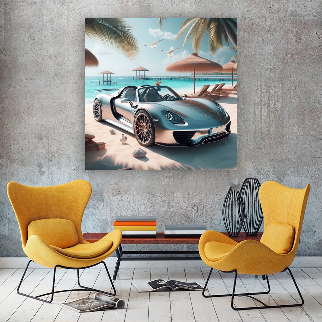 Porsche 918 Spyder on Beach - Ultimate Hybrid Supercar