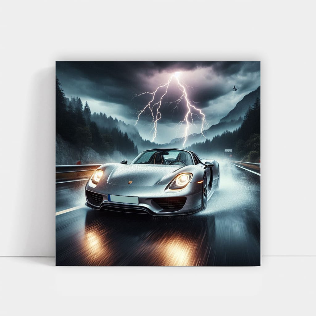 Porsche 918 Spyder: Thunderstorm Power and Elegance in HD