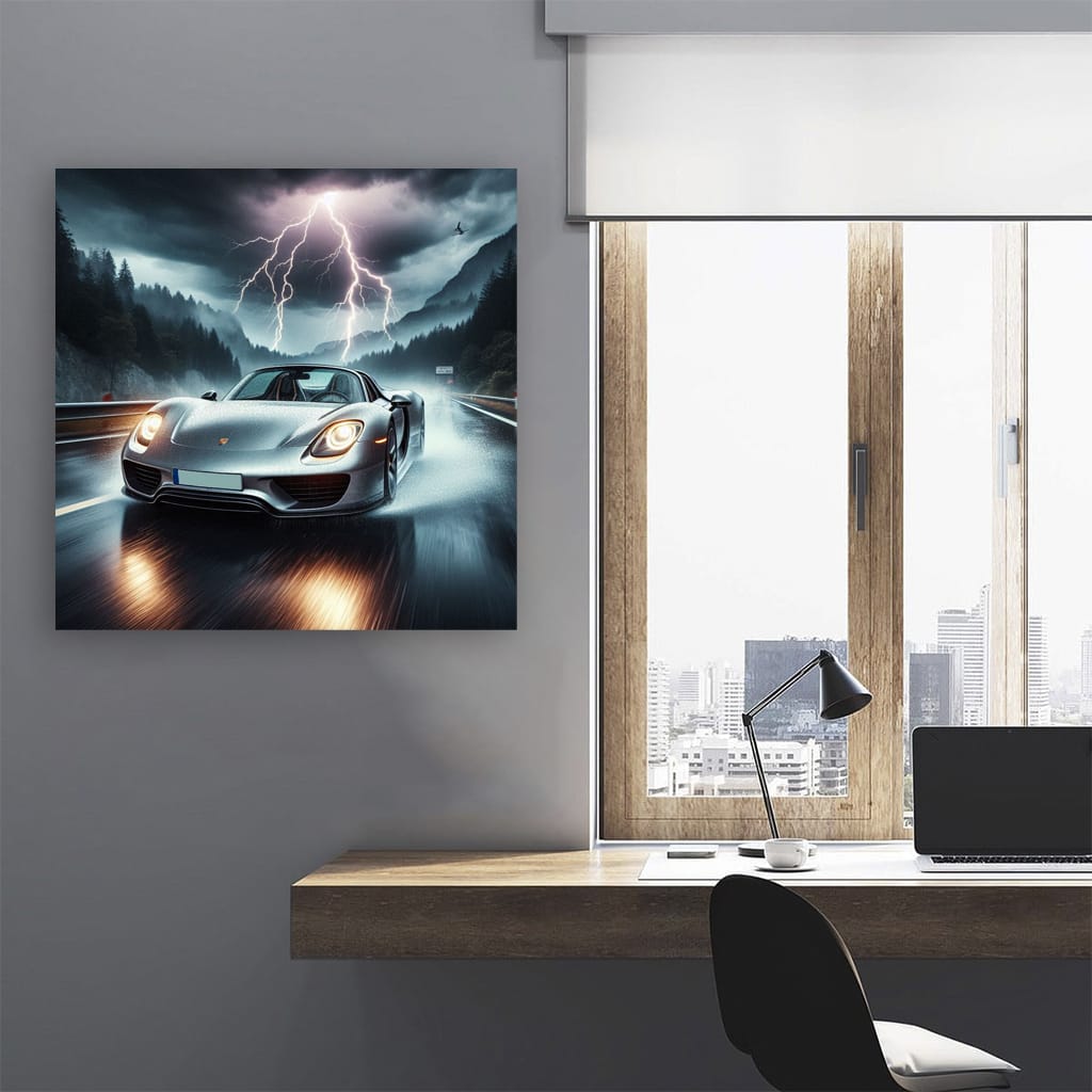 Porsche 918 Spyder: Thunderstorm Power and Elegance in HD