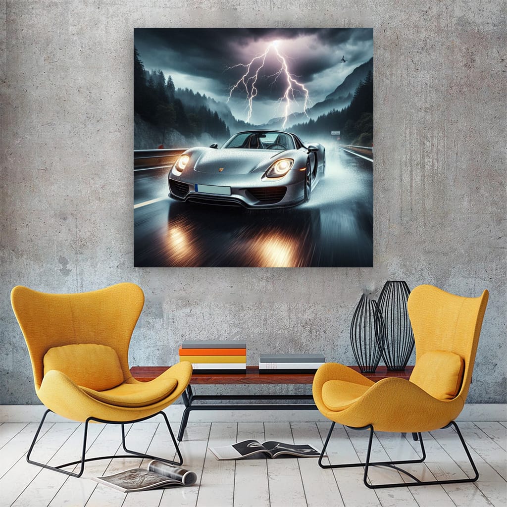 Porsche 918 Spyder: Thunderstorm Power and Elegance in HD