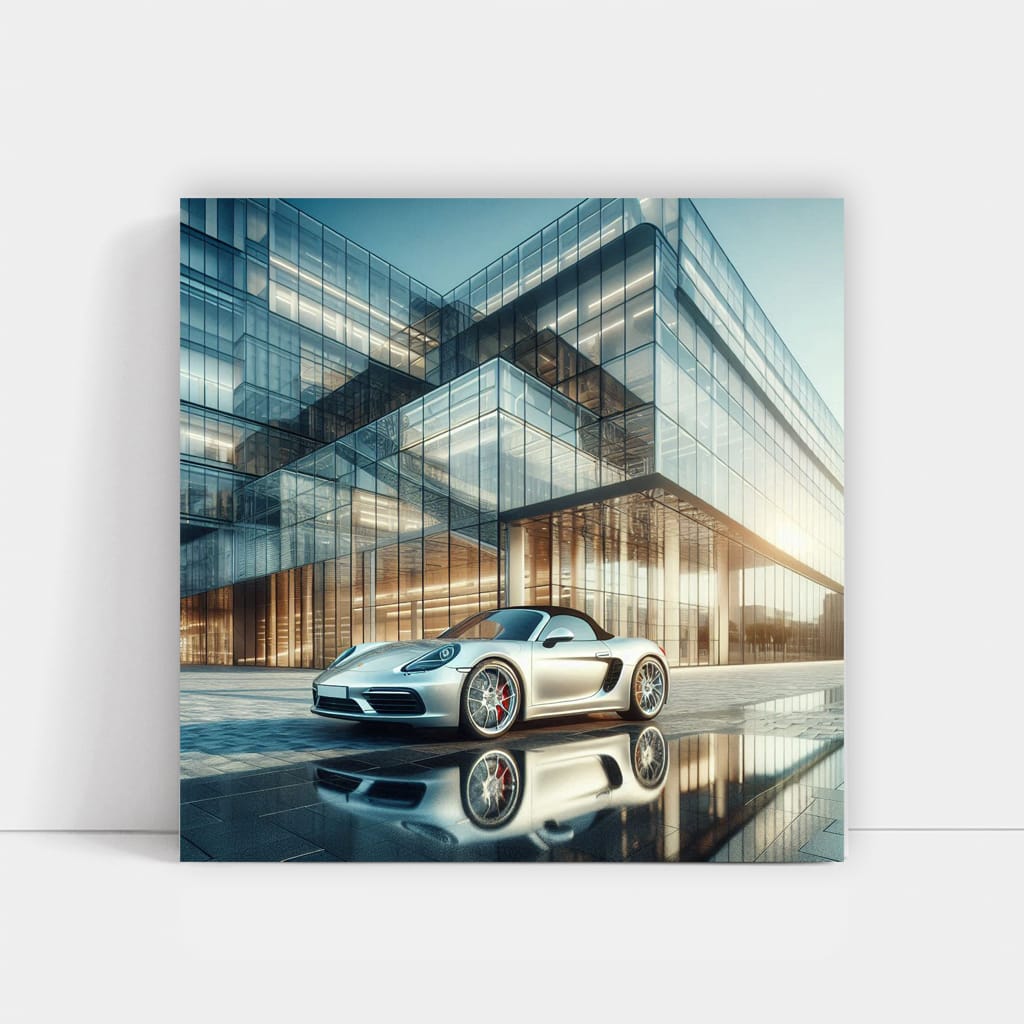 Porsche Boxster Construction Site - Sleek and Stylish