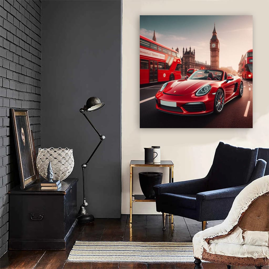 Porsche Boxster Lond Wall Art