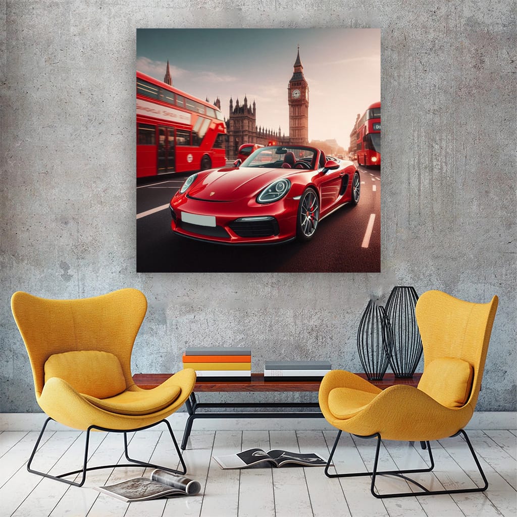 Porsche Boxster Lond Wall Art