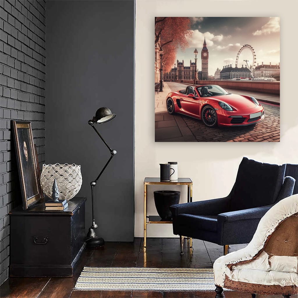 Porsche Boxster London Wall Art