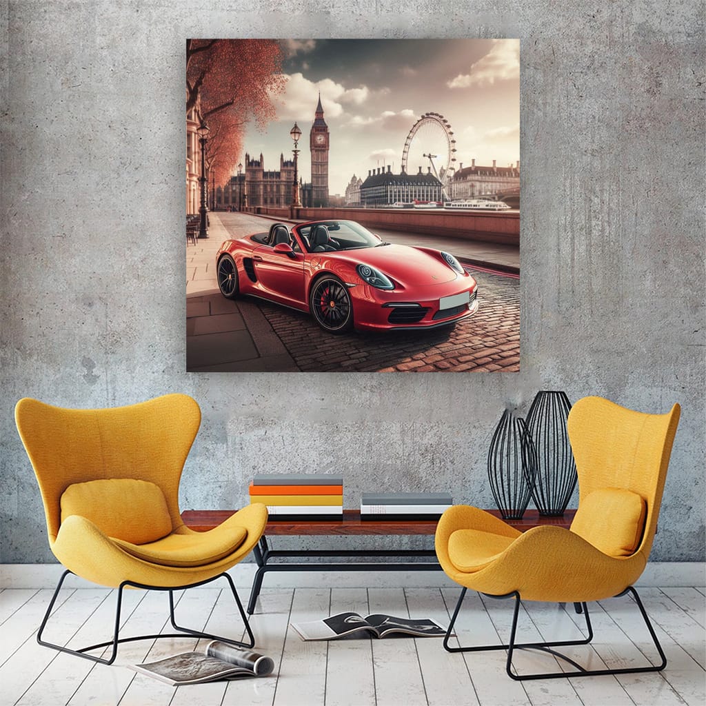 Porsche Boxster London Wall Art