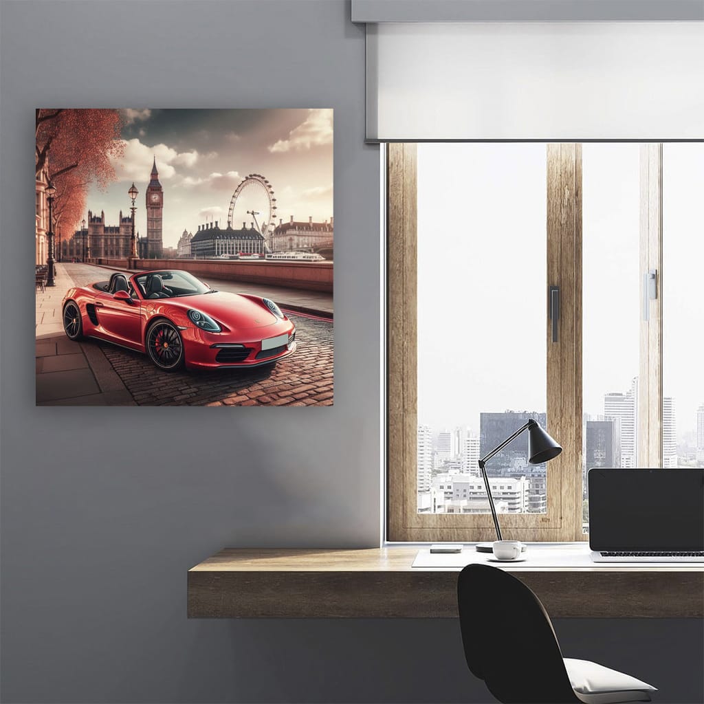 Porsche Boxster London Wall Art