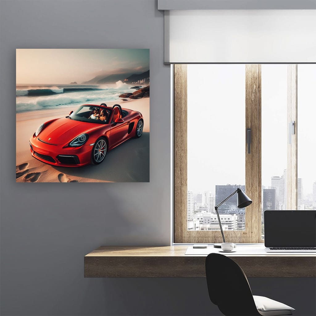 Porsche Boxster On Bea Wall Art