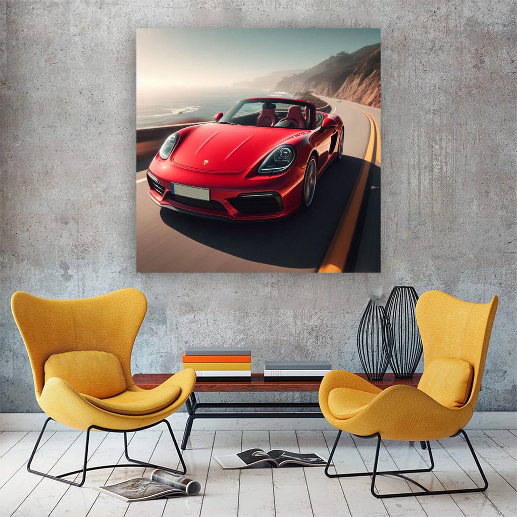 Porsche Boxster Road Wall Art