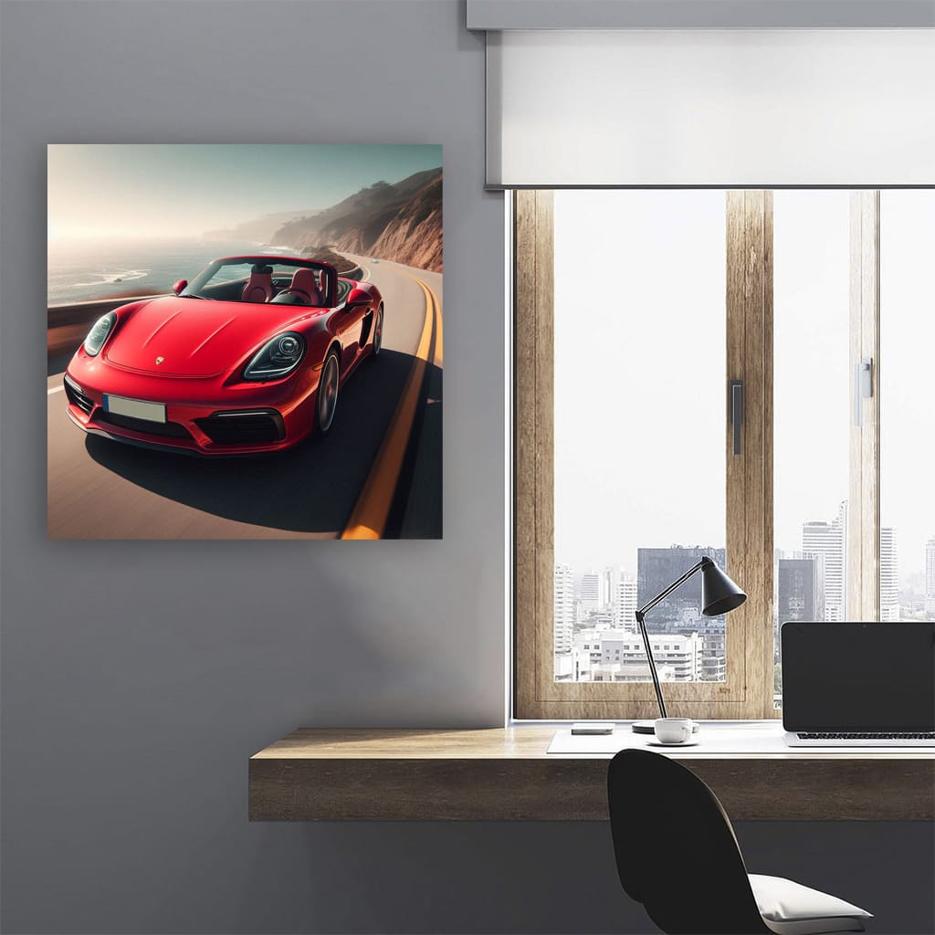 Porsche Boxster Road Wall Art