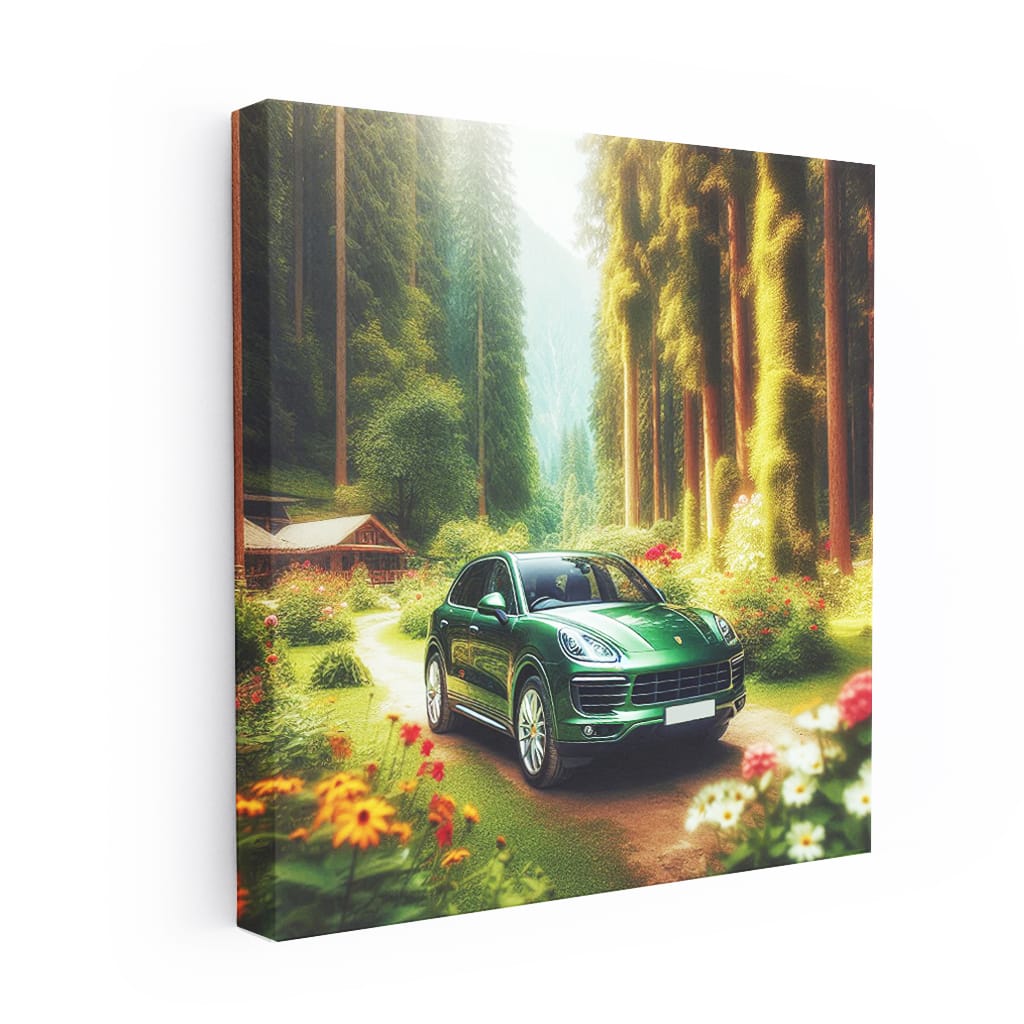 Porsche Cayenne Forest Wall Art