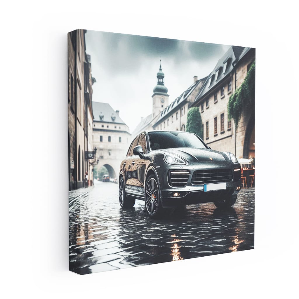 Porsche Cayenne Overcast Weath Wall Art