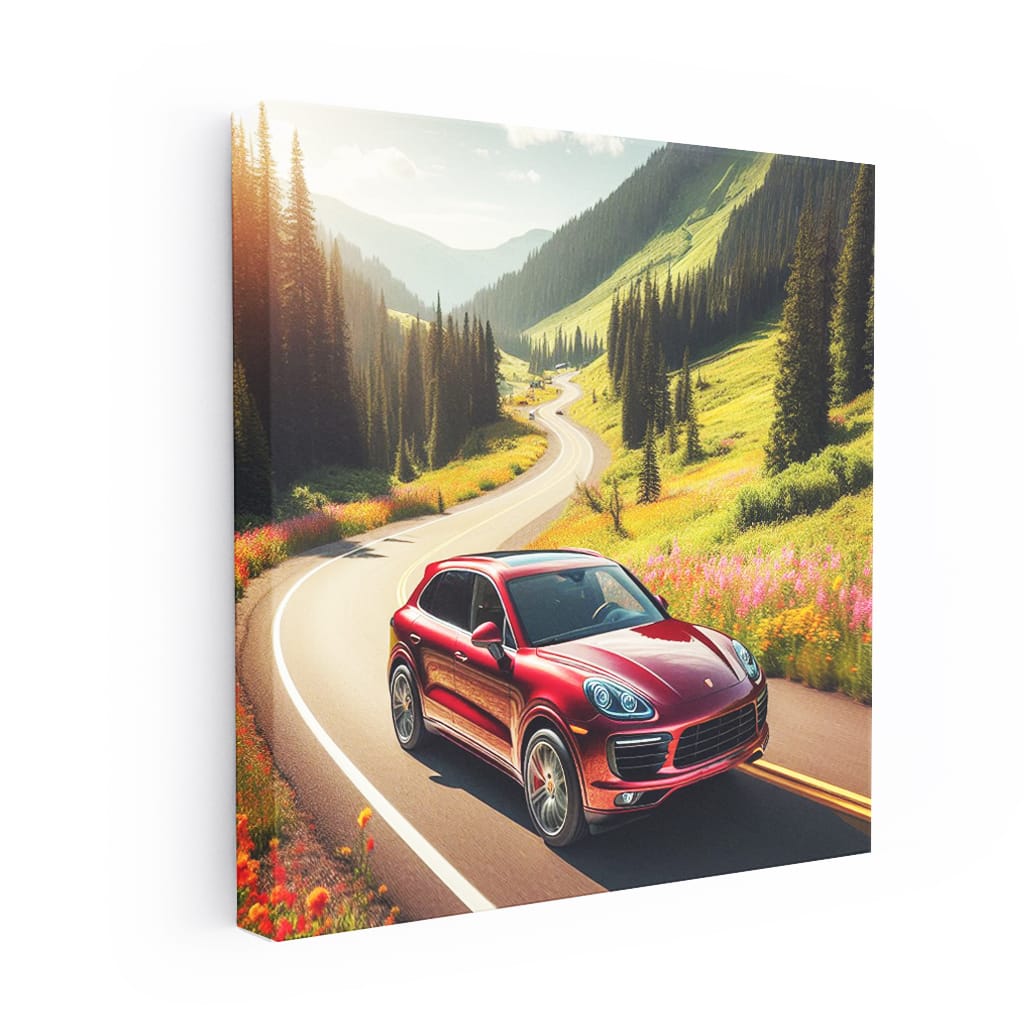 Porsche Cayenne Road Wall Art