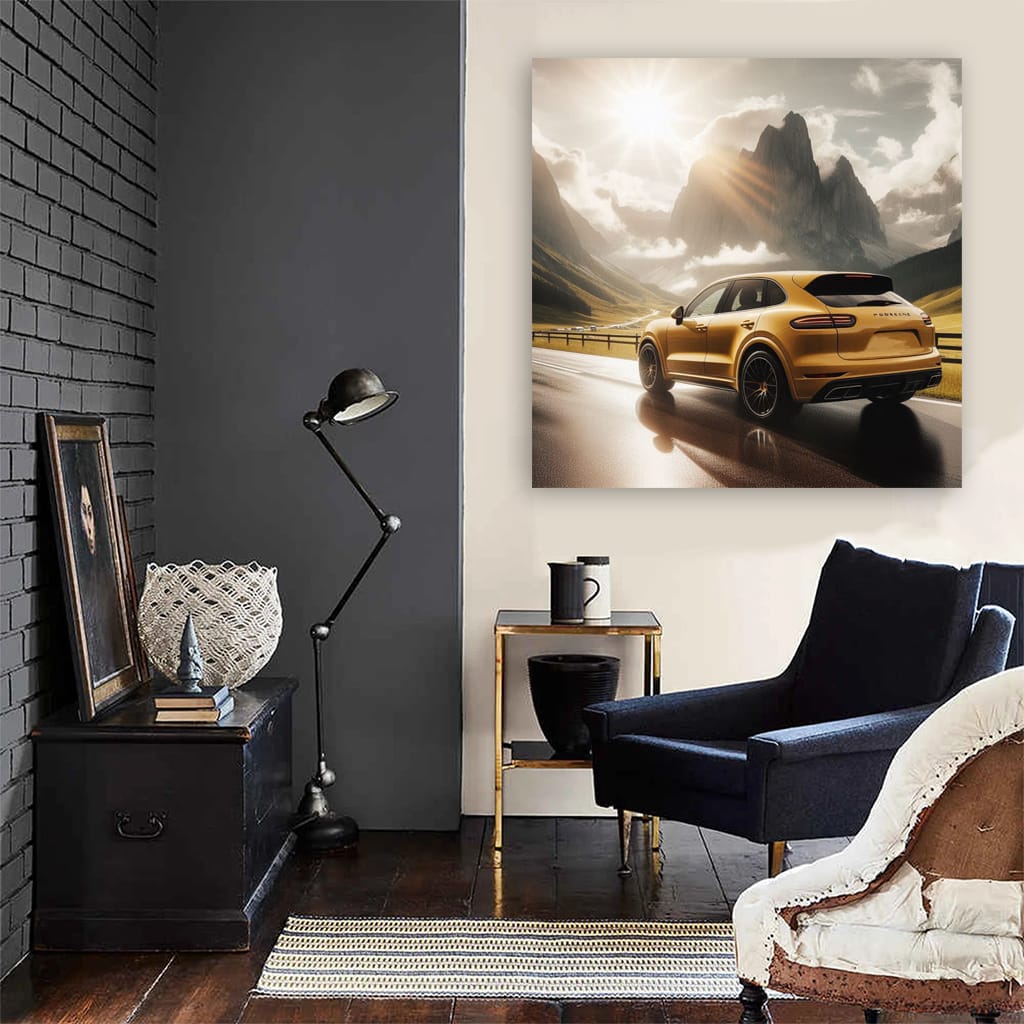 Porsche Cayenne Sunny Weather Wall Art