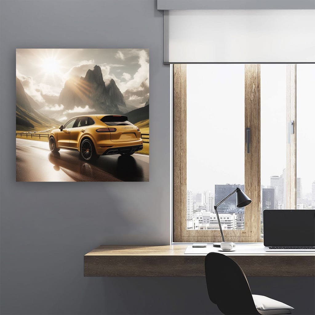 Porsche Cayenne Sunny Weather Wall Art