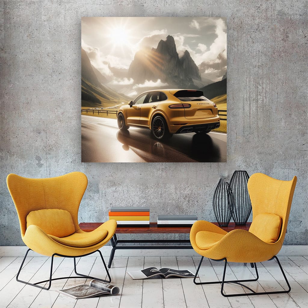 Porsche Cayenne Sunny Weather Wall Art