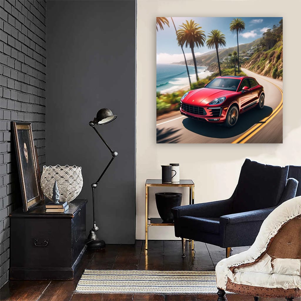 Porsche Macan Road Wall Art