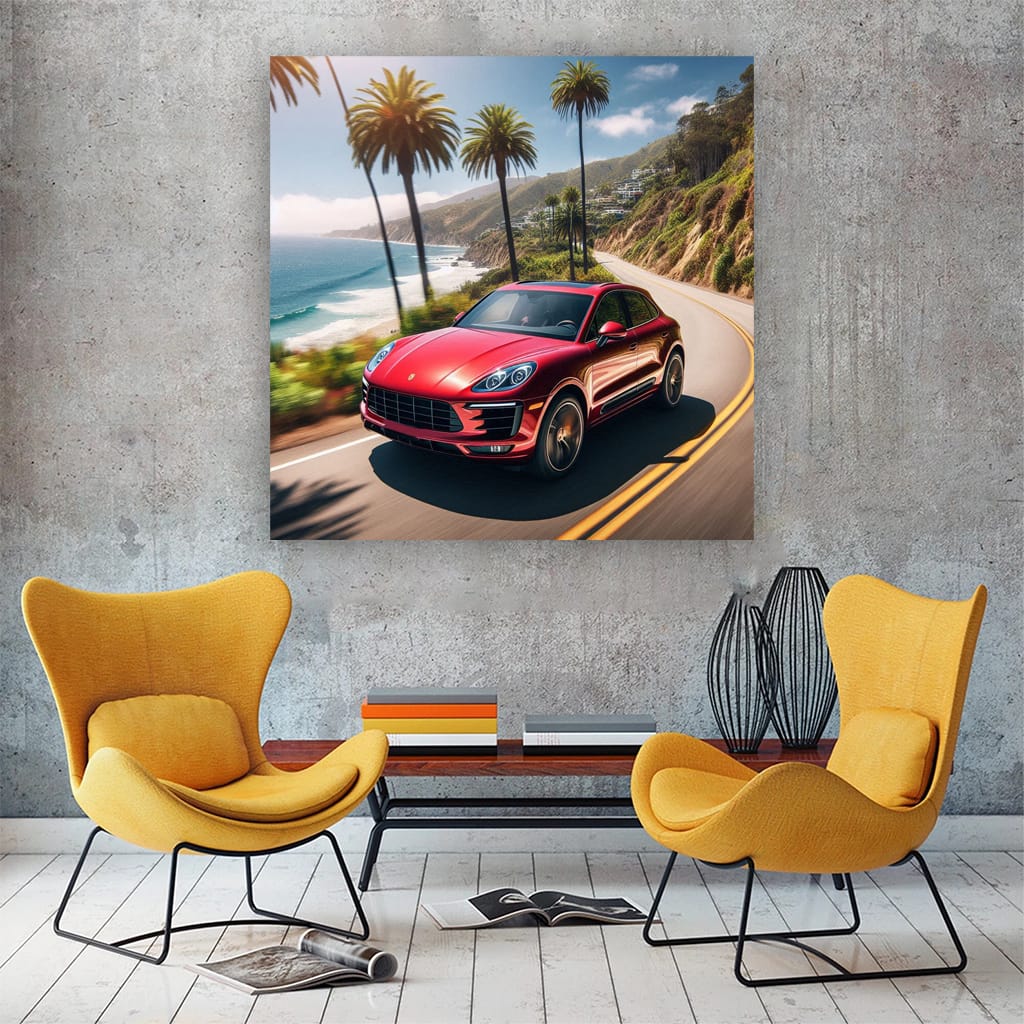 Porsche Macan Road Wall Art