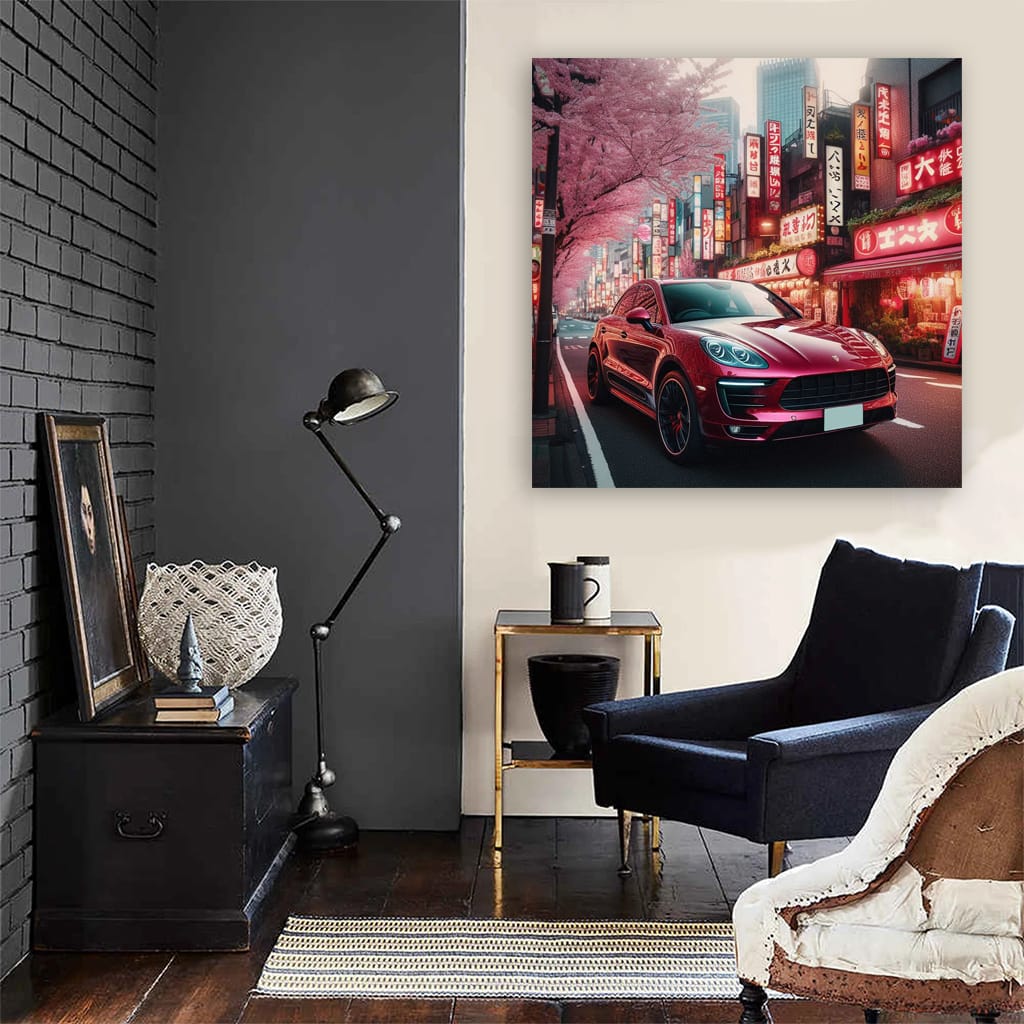 Porsche Macan Tokyo Jap Wall Art