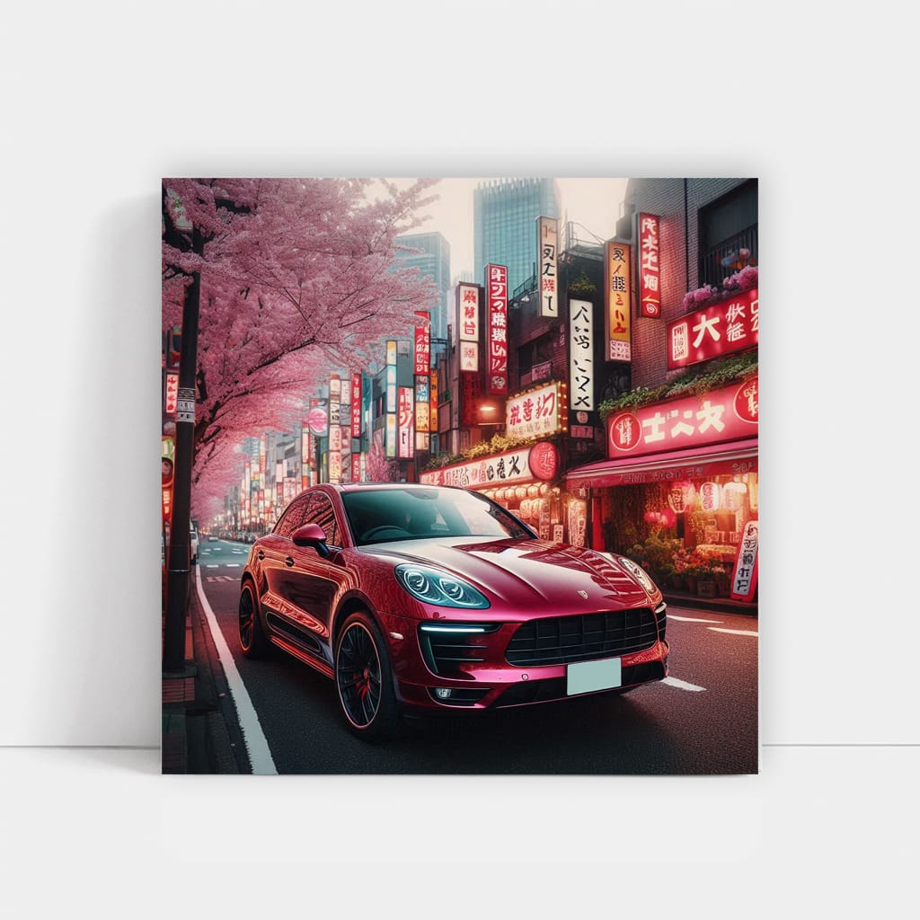 Porsche Macan Tokyo Jap Wall Art