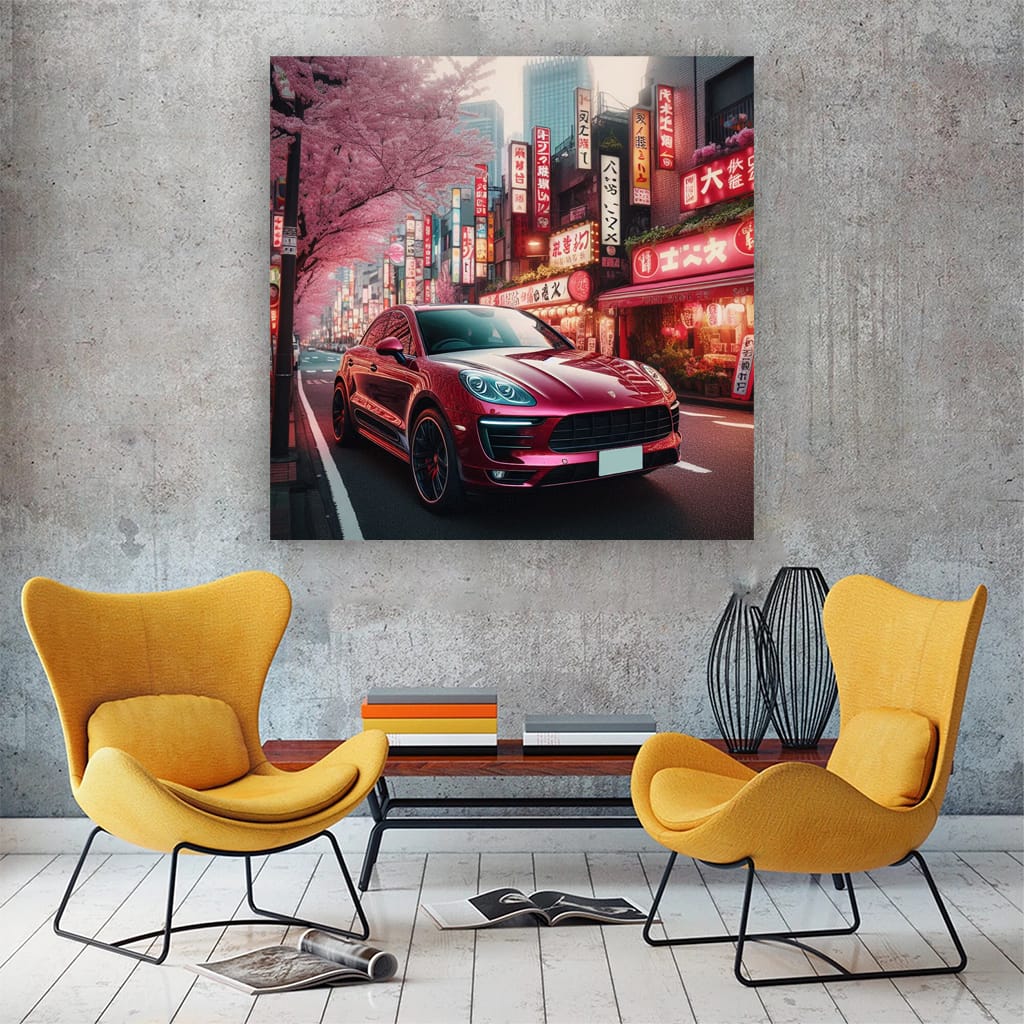 Porsche Macan Tokyo Jap Wall Art