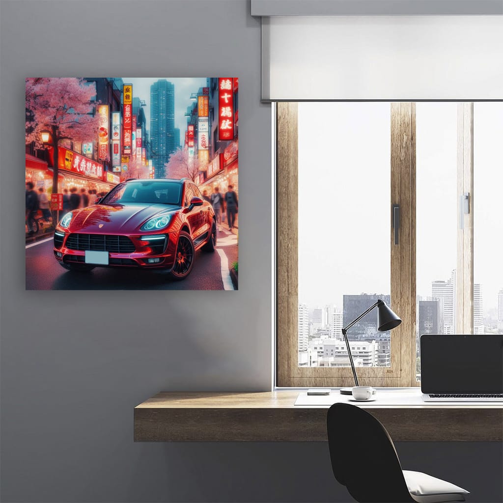 Porsche Macan Tokyo Japan Wall Art