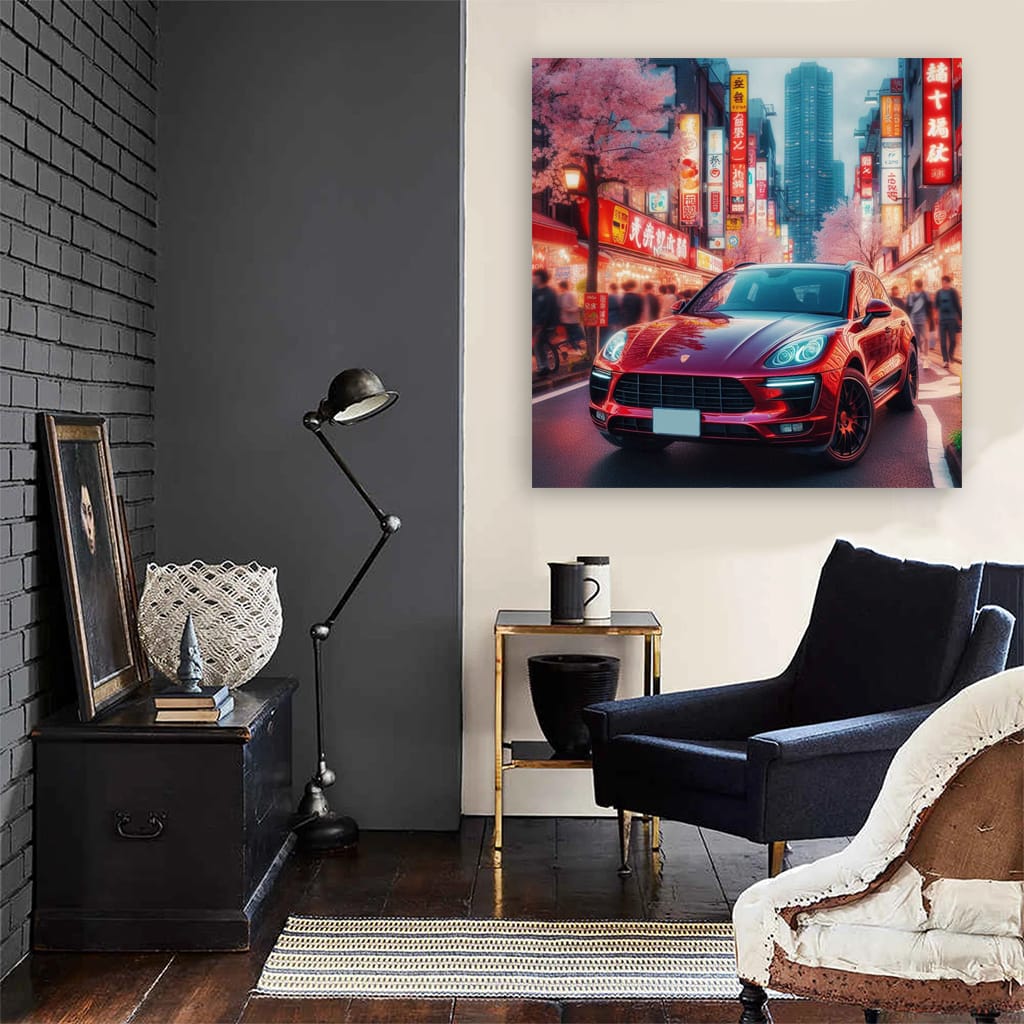 Porsche Macan Tokyo Japan Wall Art