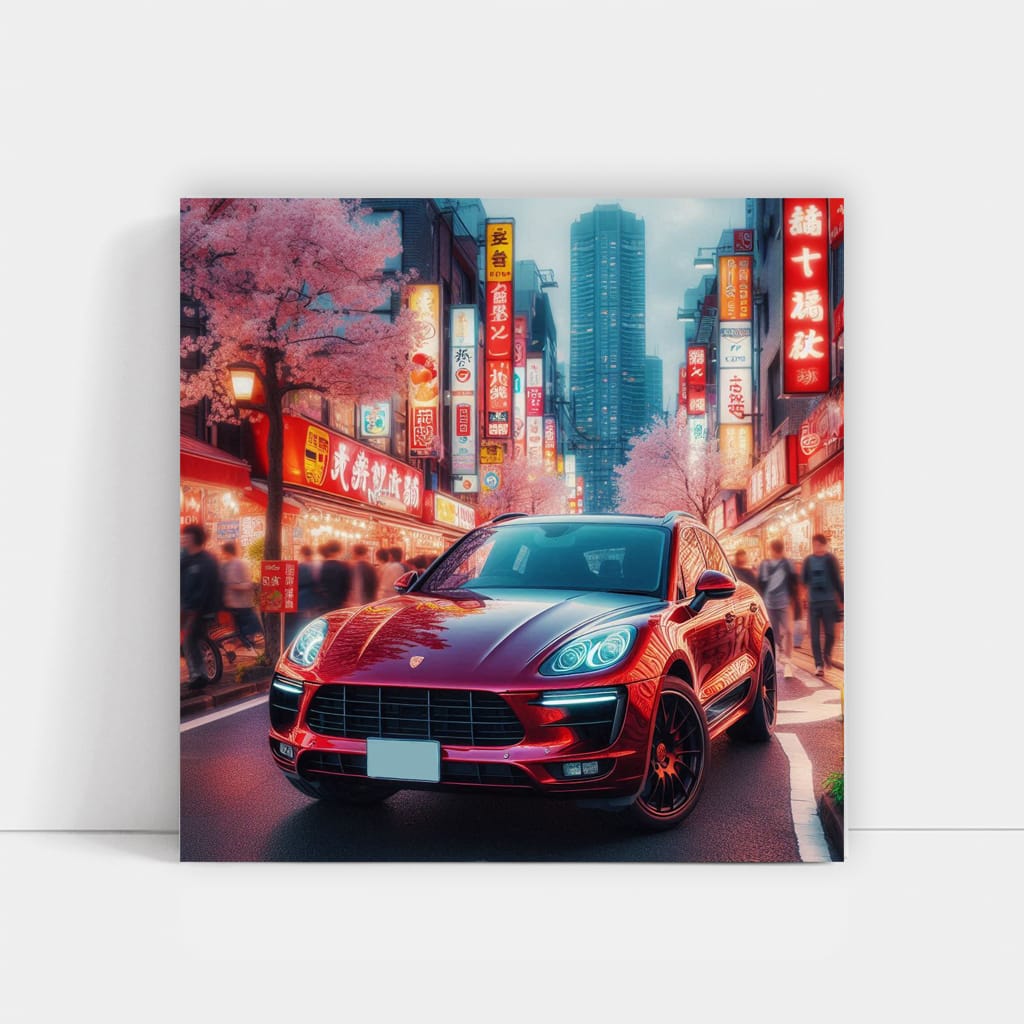 Porsche Macan Tokyo Japan Wall Art