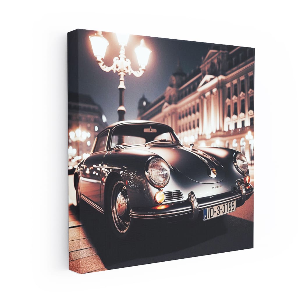 Porsche Old Night Wall Art