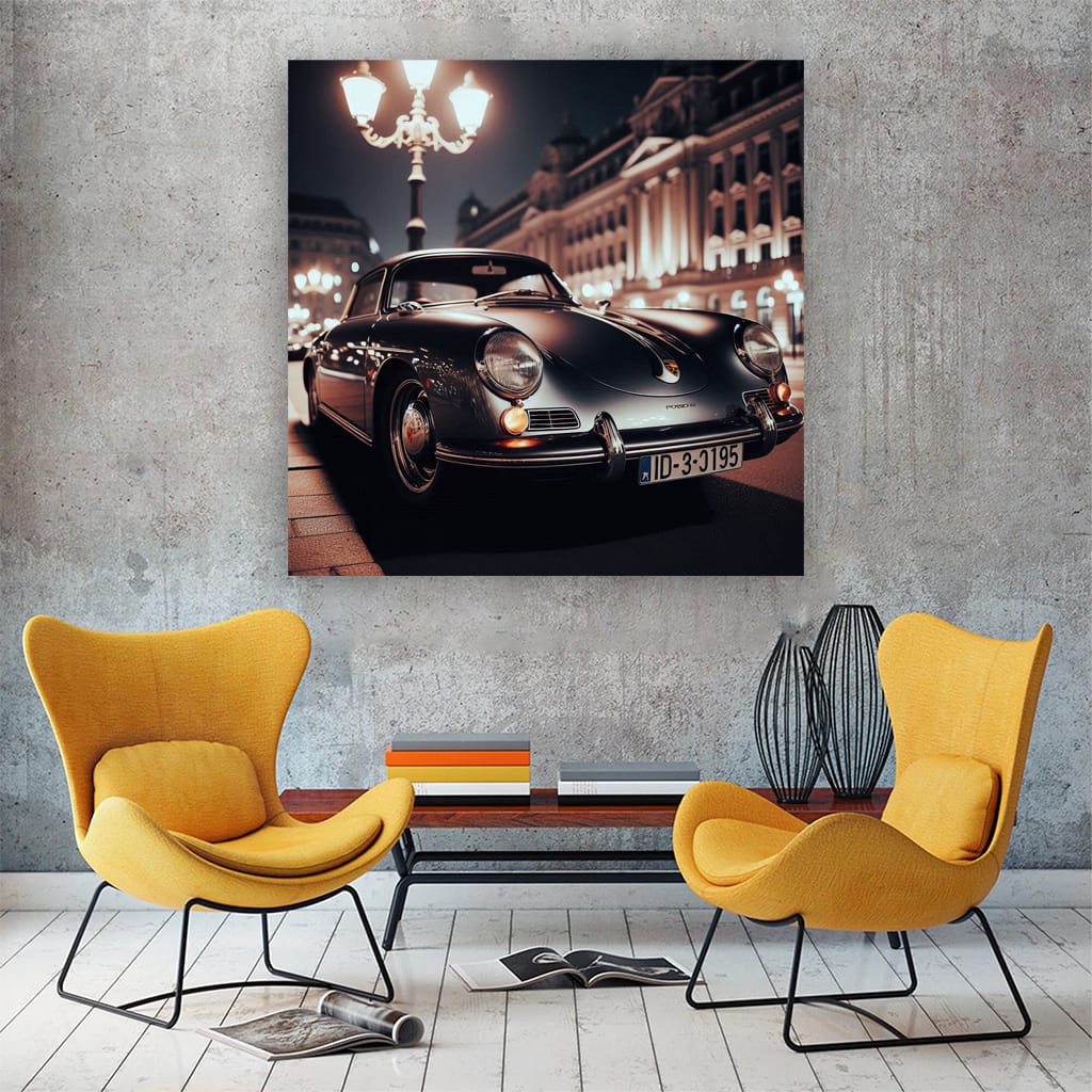 Vintage Porsche Night - Timeless Elegance in Motion