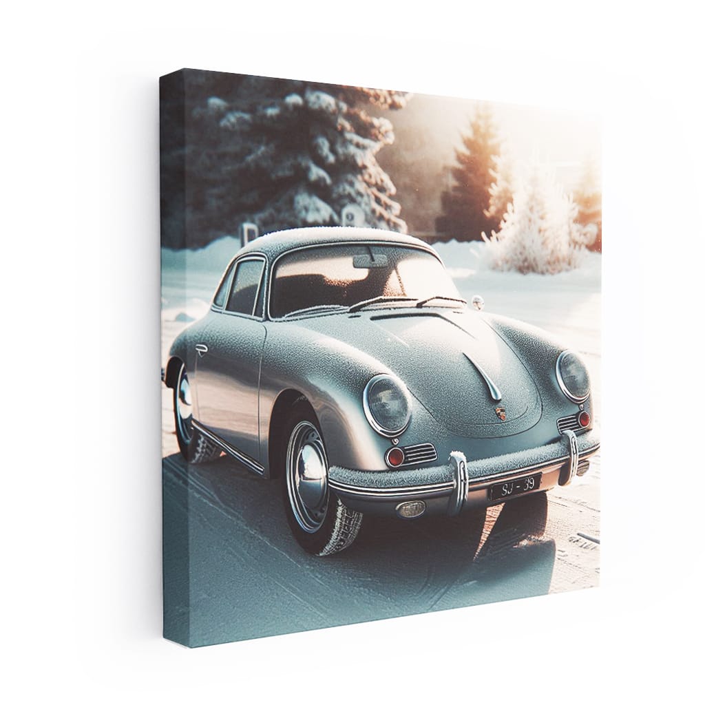 Porsche Old Retro Wint Wall Art