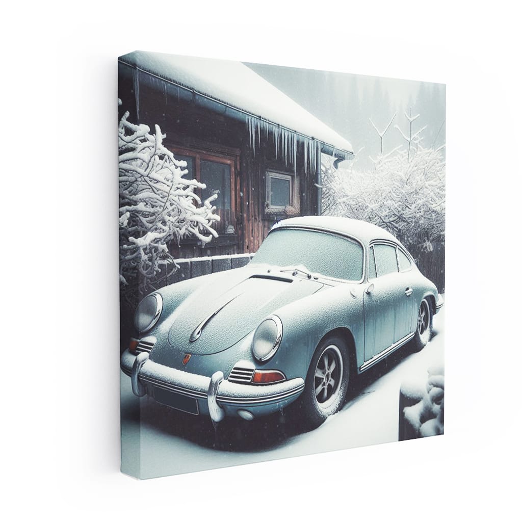 Porsche Old Wint Wall Art