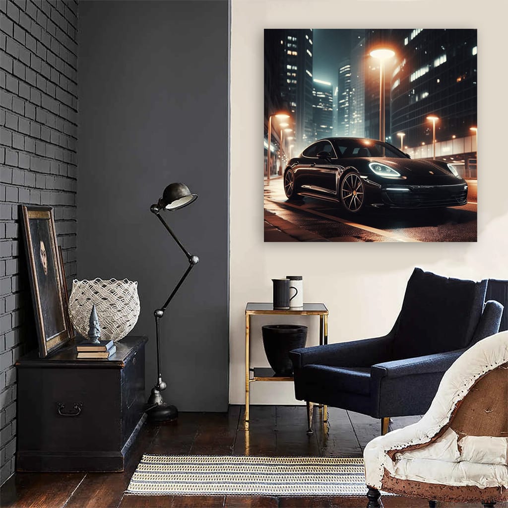 Porsche Panamera Night Wall Art