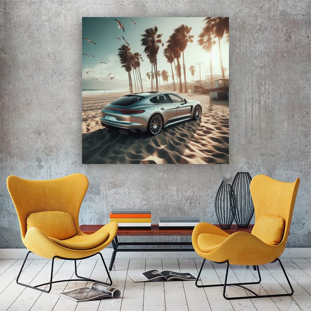 Porsche Panamera On Bea Wall Art