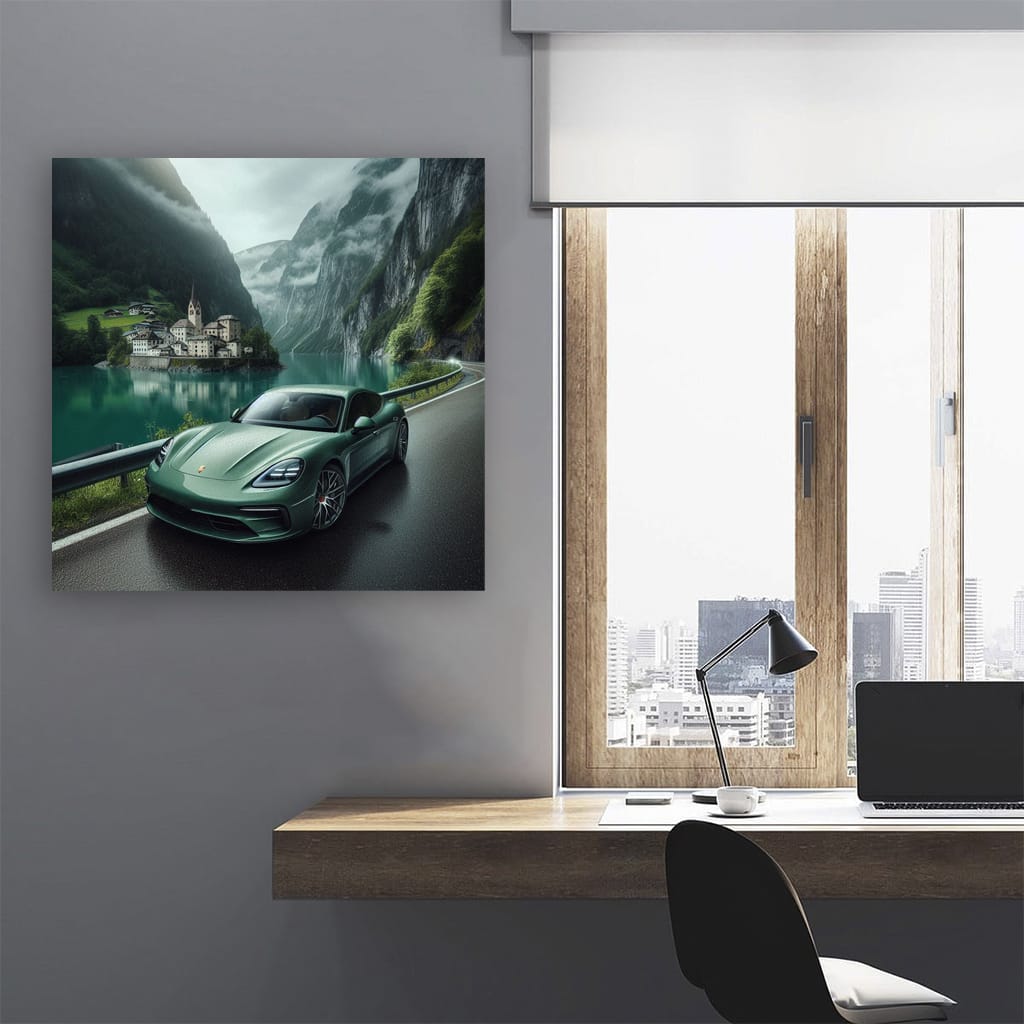 Porsche Panamera River Wall Art